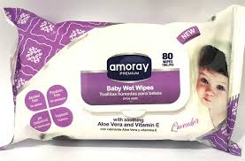AMORAY BABY WET WIPES 80CT /24