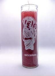CANDLE ST. BARBARA 12PK RED