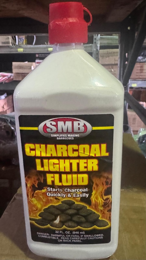 CHARCOAL LIGHTER FLUID REFFIL (SMB) 32oz /12