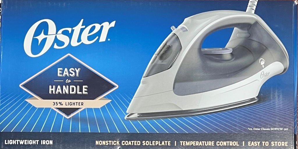 OSTER Steam Nonstick IRON LIGHT WHT GCSTBS3802
