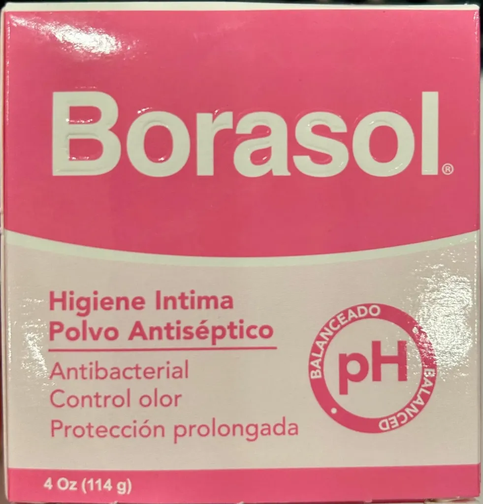 [7460828502606] BORASOL Antiseptic Feminine Powder 4oz /12 exp2/28