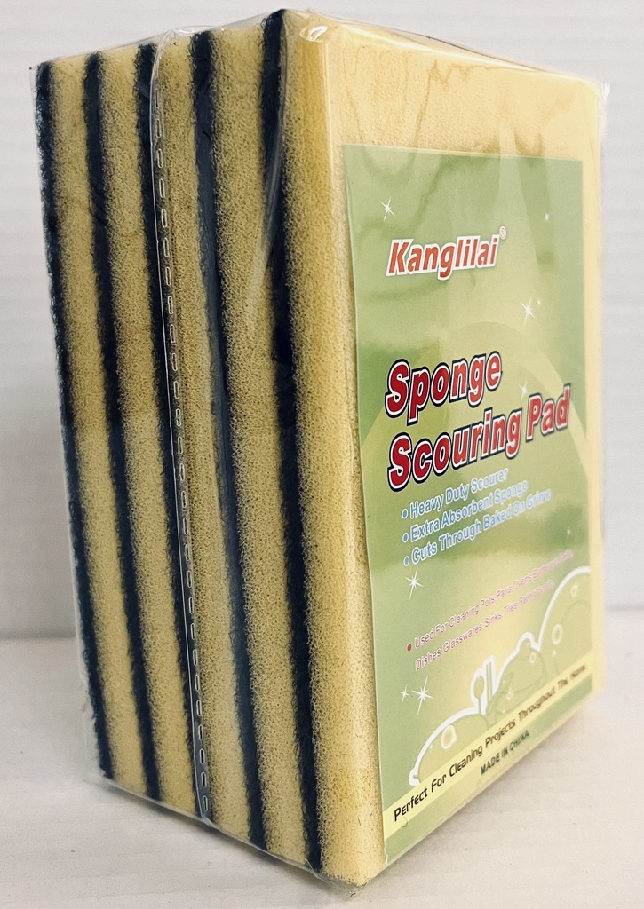 [6930958800039] BRANDELLO SPONGE SCOURING PAD (823-5D) 5pk /200