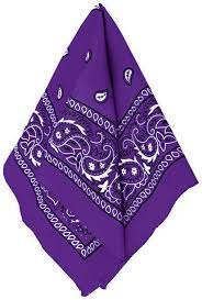 BANDANA PURPLE 12-PK