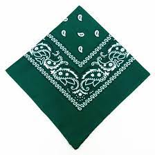 [BR5525] BANDANA GREEN 12-PK