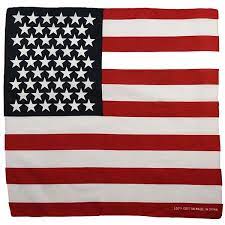BANDANA USA FLAG 12-PK