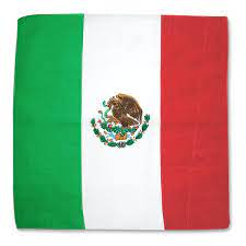 BANDANA MEXICO FLAG 12-PK