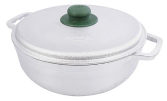 Universal Cast Aluminum Caldero W/Knob 26cm /6