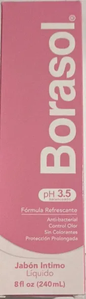 [7460828562570] BORASOL Antiseptic FEMININE WASH 8oz /12 exp2/28
