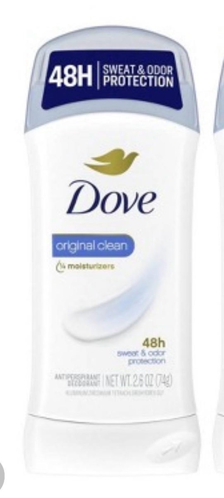 [079400507303] DOVE DEOD STICK ORIGINAL CLEAN 2.6oz /12