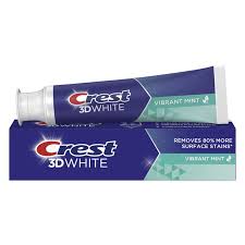 Crest T/Paste 3D White Vibrant Mint 2.3oz /24 exp 3/27