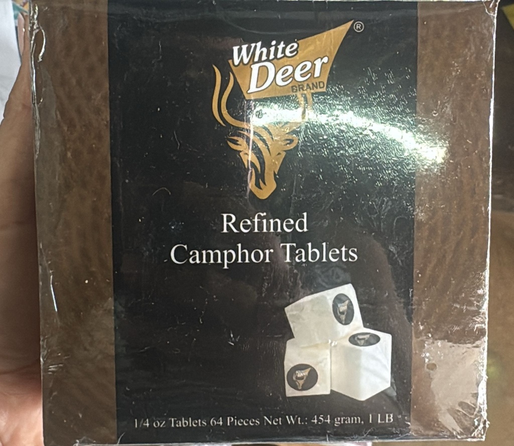 WHITE DEER CAMPHOR / ALCAMPHOR TABLETS 1LB /50