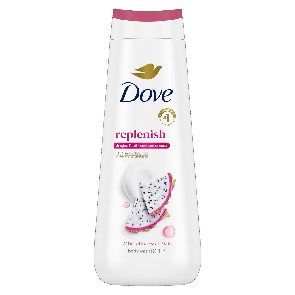 DOVE BODY WASH NATURE REPLENISHING 600ML /12
