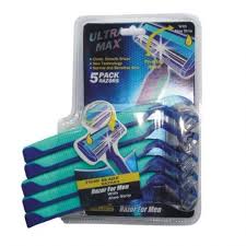 ULTRA MAX RAZOR TWIN BLADE 5PK BLUE /96