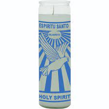 CANDLE HOLY SPIRIT 8" 12PK