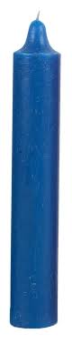 CANDLE JUMBO BLUE 12PK