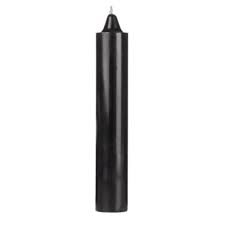 CANDLE JUMBO BLACK 12PK