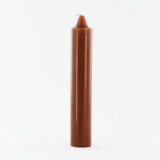 CANDLE JUMBO BROWN 12PK