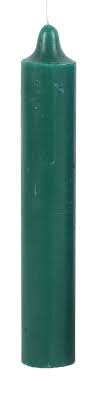 CANDLE JUMBO GREEN 12PK
