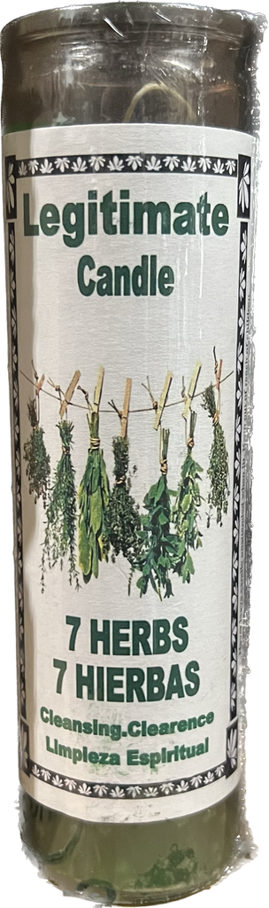 CANDLE LEGITIMATE HIERBAS / 7 HERBS 12PK