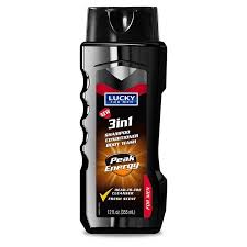Lucky Men 2in1 Wash + Shampoo Peak Energy 12oz /12