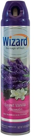 Wizard air Freshener Spray Vanilla Lavender 10oz /12