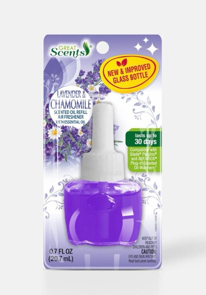 GREAT S. PLUG-IN LAVENDER & CHAMOMILE 0.7oz /12