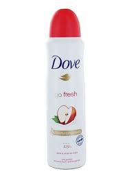 DOVE DEOD SPRAY APPLE & WHITE 250ML /6