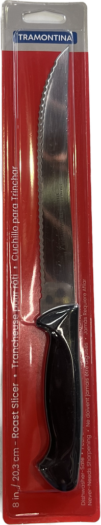 [016017007529] TRAMONTINA 8'' Roast Slicer Knife Poly Handle /48