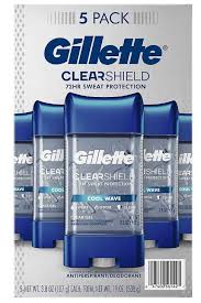 Gillette Deod Gel Cool Wave 108gm- 5pk /18 exp 2/27