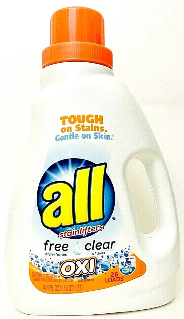 ALL OXI LIQUID LAUNDRY FREE & CLEAR 46oz /6