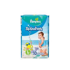 PAMPERS SPLASHERS LARGE 31 LBS/10count/6