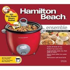 HAMILTON BEACH RICE COOKER 10 CUP RED 37538