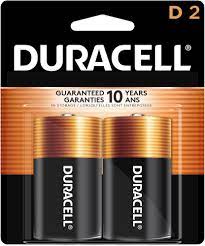 DURACELL BATTERY D X 2PK /6