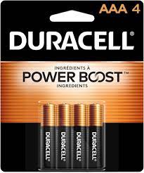 DURACELL BATTERY AAA X 4PK /18