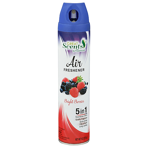 GREAT S. AIR FRESHENER BRIGHT BERRIES 9oz /12