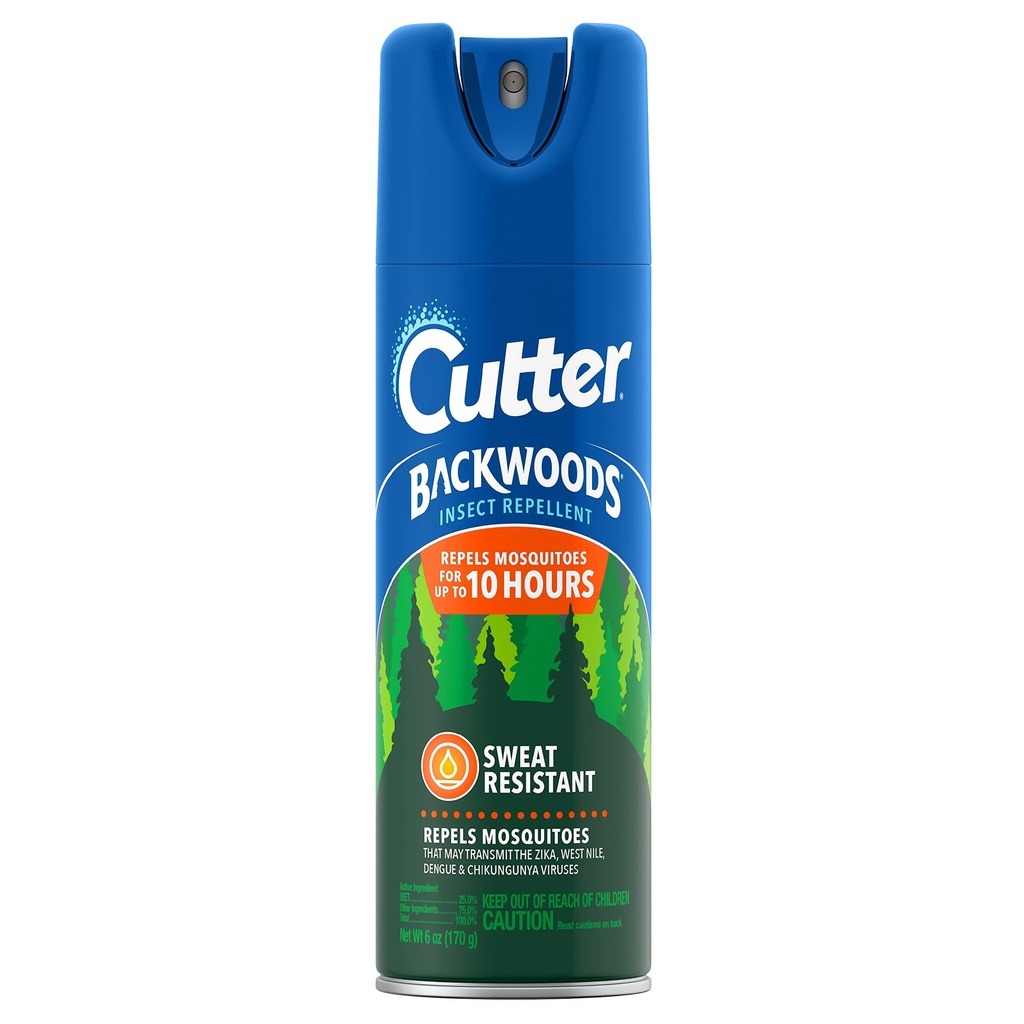 [071121962805] CUTTER INSECT REPELLENT SPRAY BACKWOODS 6oz/12