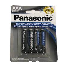 PANASONIC BATTERY AAA X 4pk  /60