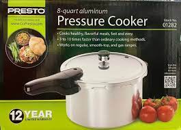 PRESTO ALUM.PRESS.COOKER 8QT..NO RETURNS ON PRESTO