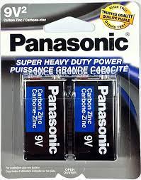 PANASONIC BATTERY 9V X 2pk /48