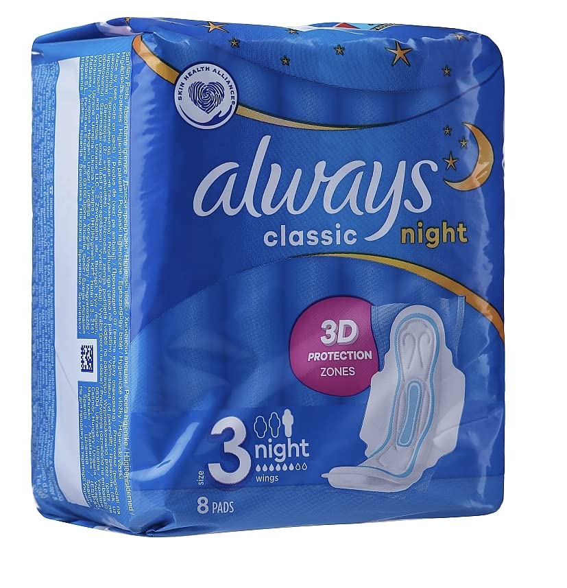 ALWAYS CLASSIC NIGHT  8 CT (BLUE) /18