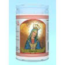 CANDLE 50 HR 3" w/label Altagracia 24pk White