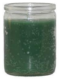 CANDLE 50 HR 3" GREEN 24-PK