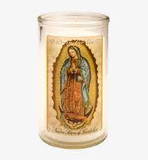 CANDLE 50 HR 3" GUADALUPE WHITE 24PK