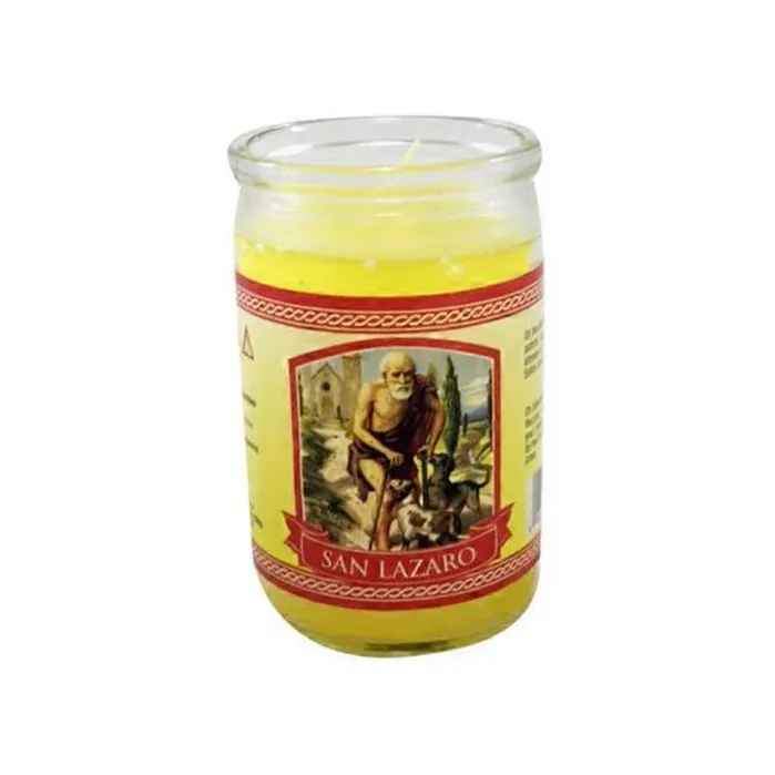 [186148539128] CANDLE 50 HR 3" SAN LAZARO w/label 24PK YELLOW