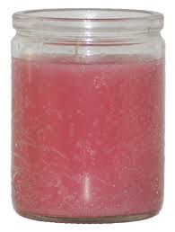 CANDLE 50 HR 3" PINK 24-PK