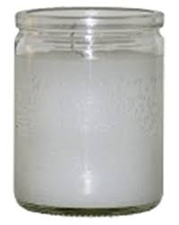 CANDLE 50 HR 3" CLEAR 24PK WHITE