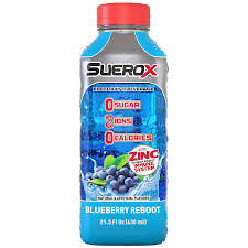 SUEROX BLUEBERRY DRINK 21.3oz /12 exp 3/27