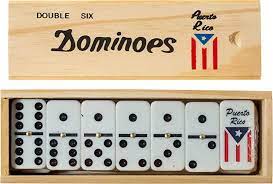 DOMINO 6/6 WOOD BOX PTO.RICO /24  P00066