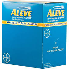 ALEVE BOX  DISPENSER 25pk X 1's /20 exp 4/28
