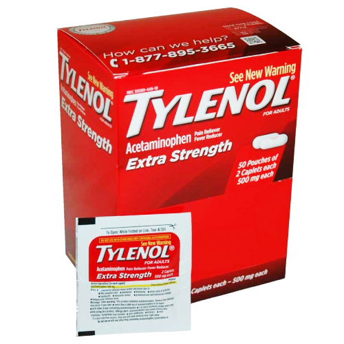 TYLENOL X-STRENGHT BOX 25-PK x 2's /20 exp 4/29